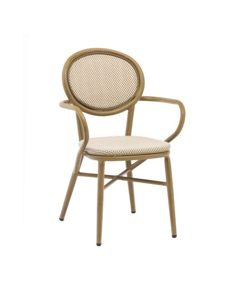 Sillón Domain Bambú Cojín Latte