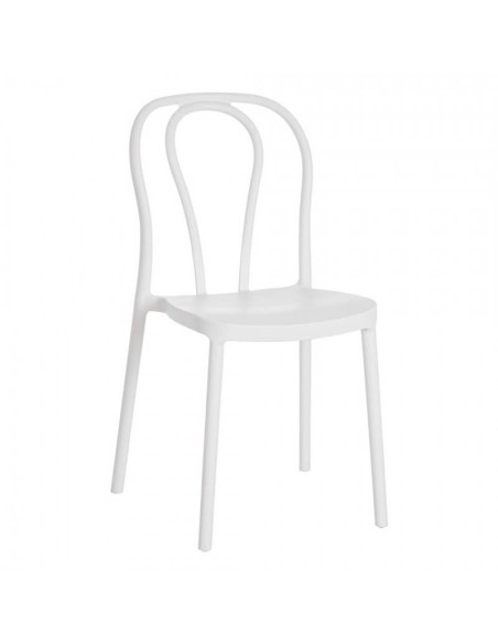 Silla Efigenia polipropileno blanco gardenia
