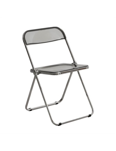 Silla Emeteria plegable gris ahumado