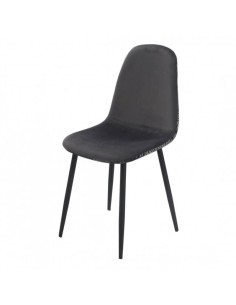 Silla Anastasia Terciopelo Gris