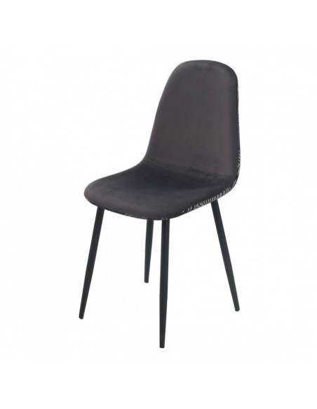 Silla Anastasia Terciopelo Gris