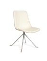 Silla Arno B5 polipiel blanco