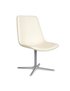 Silla Arno B14 polipiel blanco