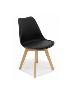 Silla Aspa polipropileno negro