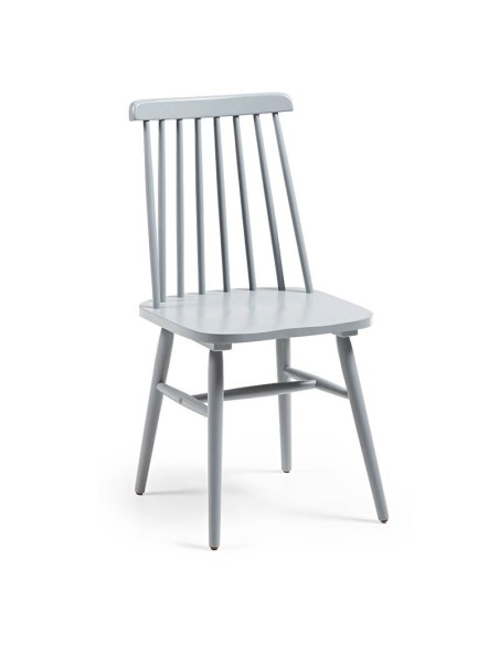 Silla Olimpo madera acabado gris