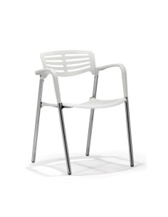 Sillón Córdoba apilable polipropileno blanco