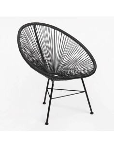 Silla Flavia Polietileno Negro