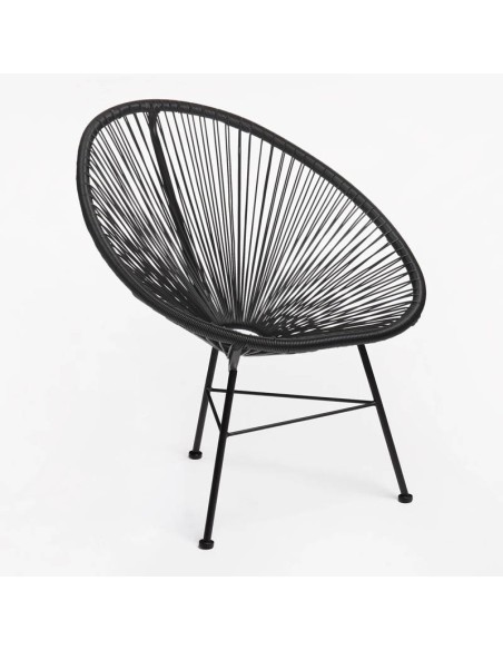 Silla Flavia Polietileno Negro
