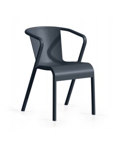 Sillón Abdona polipropileno antracita