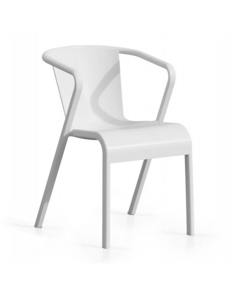 Sillón Abdona polipropileno blanco