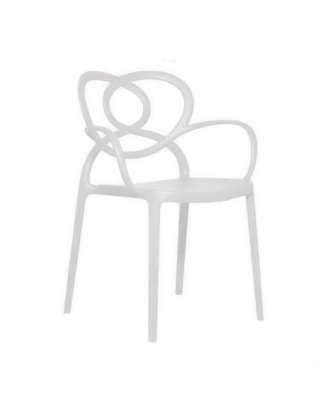 Sillón Adalberta polipropileno blanco