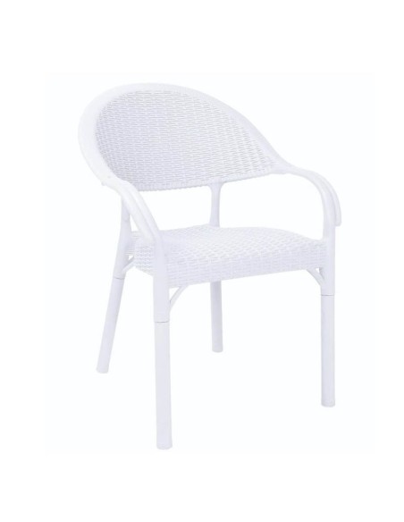 Sillón Adelfa polipropileno blanco