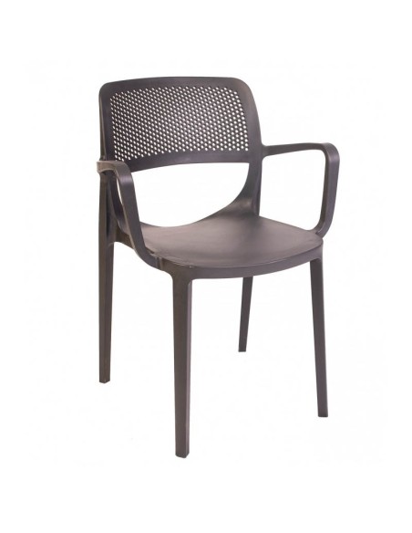 Sillón Adolfa polipropileno antracita