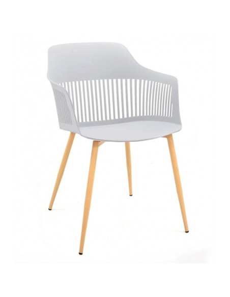 Sillón Almerinda polipropileno gris