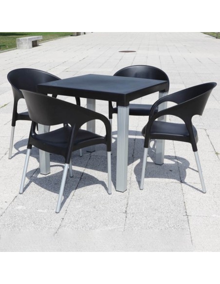 Sillón Altagracia polipropileno negro 2