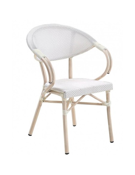 Sillón Arcadia teslín blanco