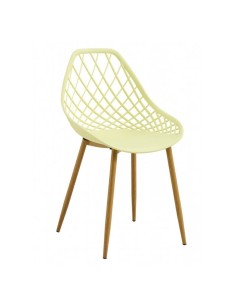 Silla Emigdia polipropileno amarillo pastel