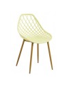 Silla Emigdia polipropileno amarillo pastel