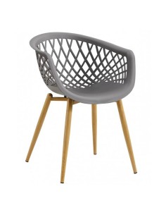 Sillón Emigdia polipropileno gris