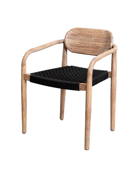 Sillón Ercilia en Madera y Cuerda | Diseño Único y Ergonómico