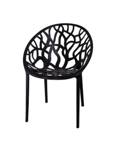 Silla Cleofá polipropileno negro