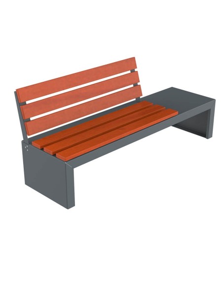 Banco Hyrum Respaldo en madera