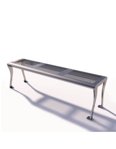 Banco M2 sin Respaldo en acero inoxidable