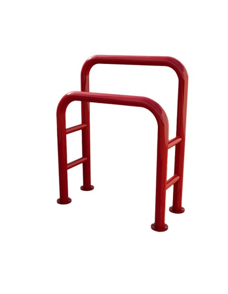 Apoyo isquiático dobles pintada epoxi rojo 80×37×98 cm