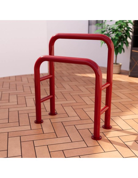 Banco de Apoyo Isquiático dobles pintada epoxi rojo 100×37×98 cm