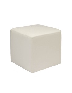 Puff Dero Cuadrado polipiel blanco