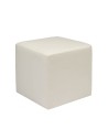 Puff Dero Cuadrado polipiel blanco