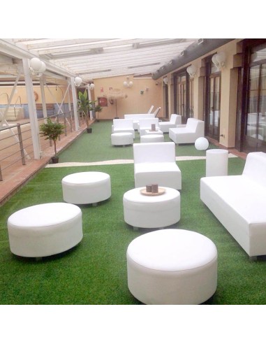 Puff Dero Redondo polipiel instalación