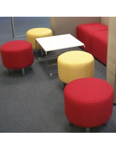 Puff Pétalo fabricado en tela 2