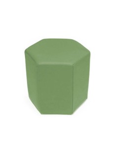 Puff Dero Hexagonal | Diseño Moderno para Interiores Sofisticados