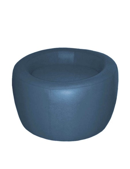 Puff Hongo polipiel azul