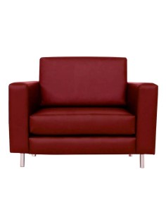 Sofá Betty 1 plaza polipiel roja