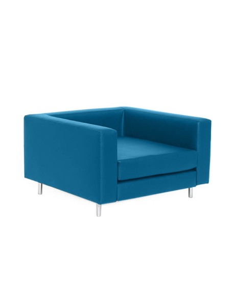 Sofá Trote 1P polipiel azul