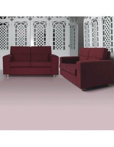 Sofá Quetzal 2 Plazas polipiel rojo