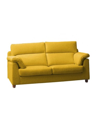 Sofá Olingo 2 plaza polipiel amarillo