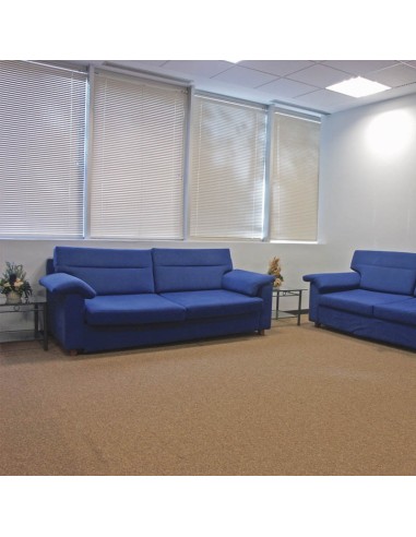 Sofá Olingo 2 plaza polipiel azul