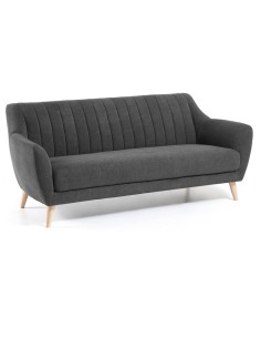 Sofá Centaurus  3 plazas tela gris oscuro