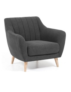 Sofá Centaurus  3 plazas tela gris oscuro 2